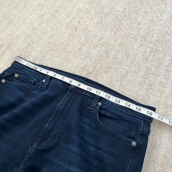 7 For All Mankind Gwenevere High Waist Ankle Blue Jeans 31 - Picture 8 of 10